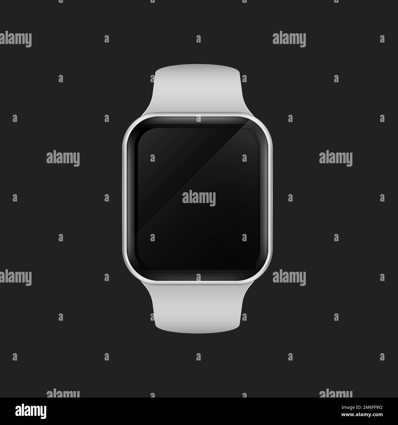 Digital smart watch screen mockup Stock Vector Image & Art - Alamy