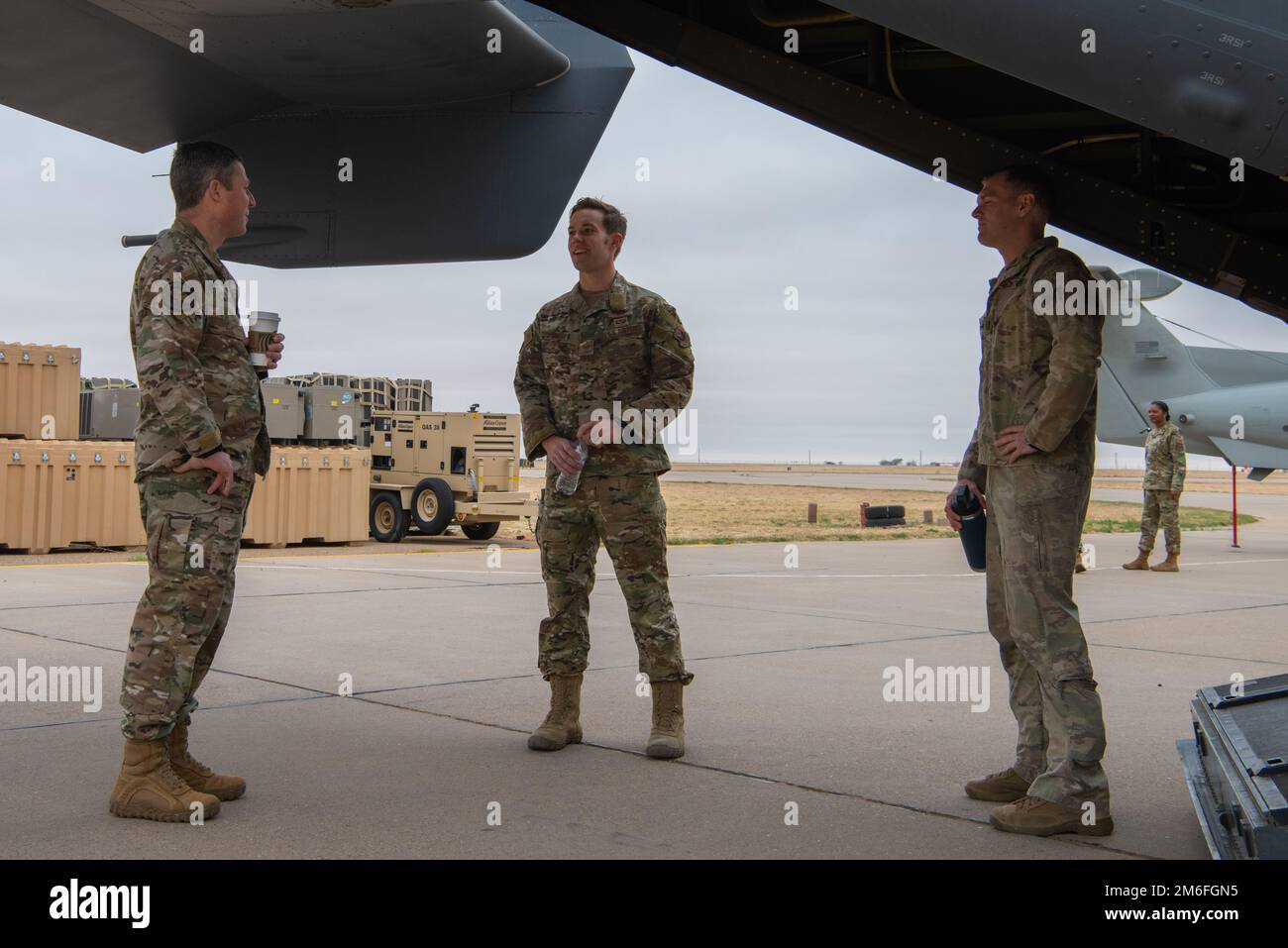 U.S. Air Force Brig. Gen. Michael Conley left Combined Force