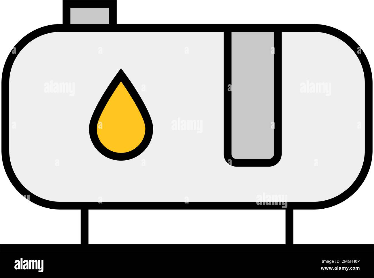 Oil tank icon. Gasoline and crude oil storage. Editable vector Stock