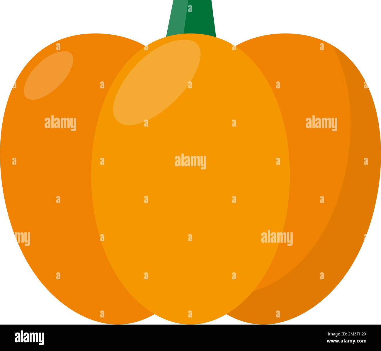 Orange pumpkin icon. Vegetable. Editable vector. Stock Vector