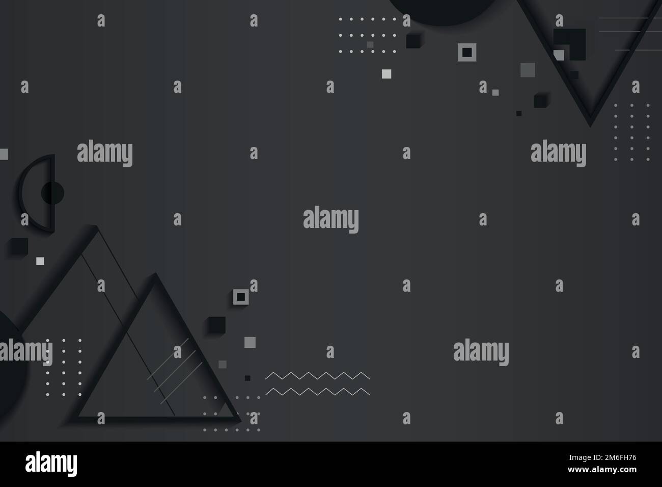 Dark gray abstract geometric background vector Stock Vector
