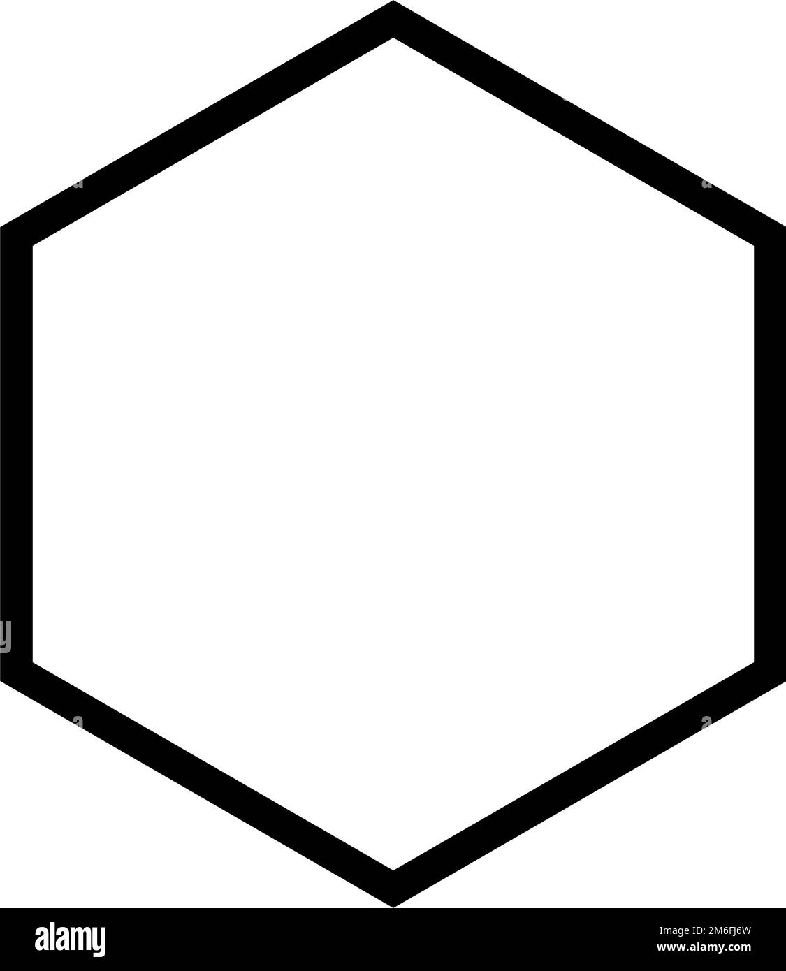 Simple hexagonal icon. Sign. Editable vector Stock Vector Image & Art ...