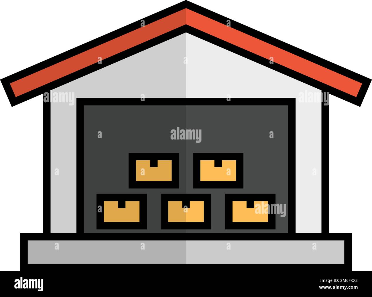 Warehouse icon. Storage. Warehouse operator. Editable vector Stock