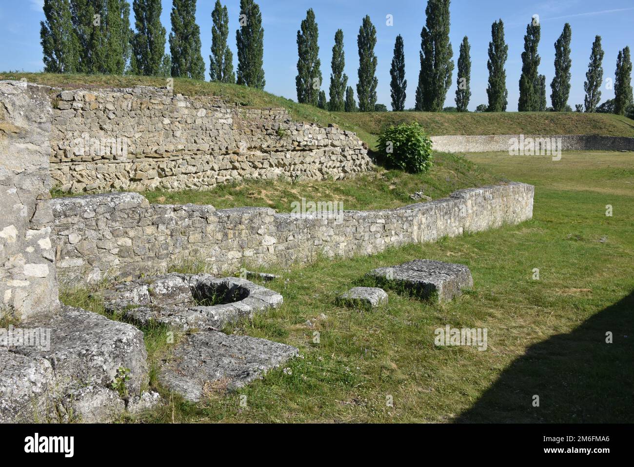 Amphitheatre of civil city carnuntum Austria Stock Photo
