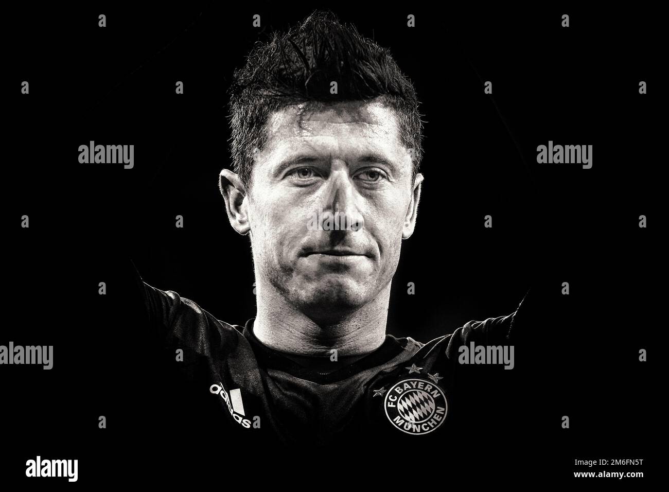 Robert Lewandowski of Bayern Munich - Arsenal v Bayern Munich, UEFA ...