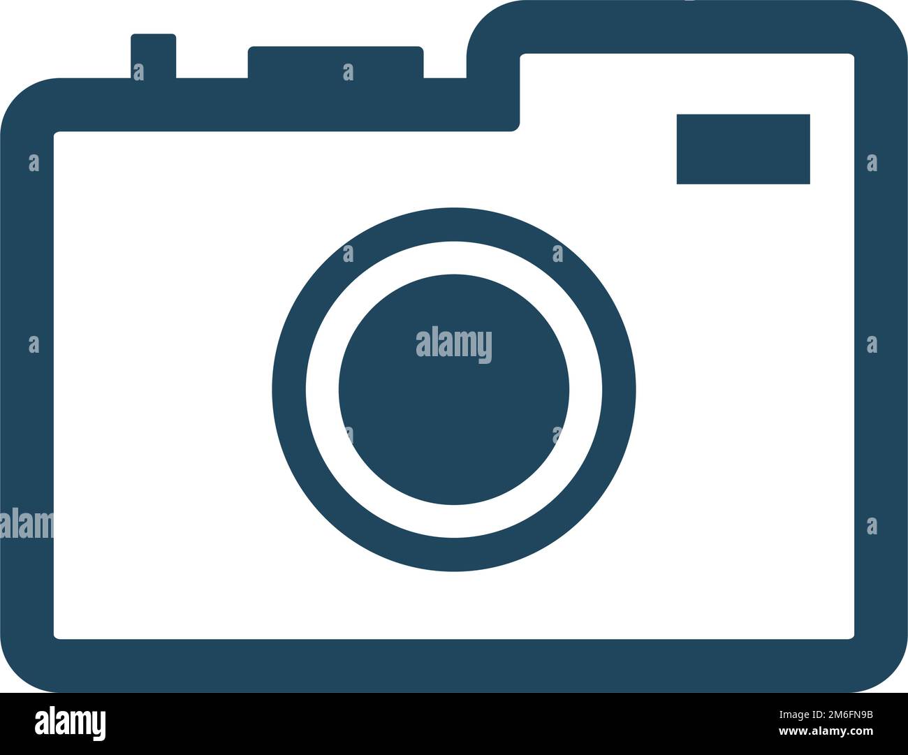 Camera and photo icon. Photography. Editable vector. Stock Vector