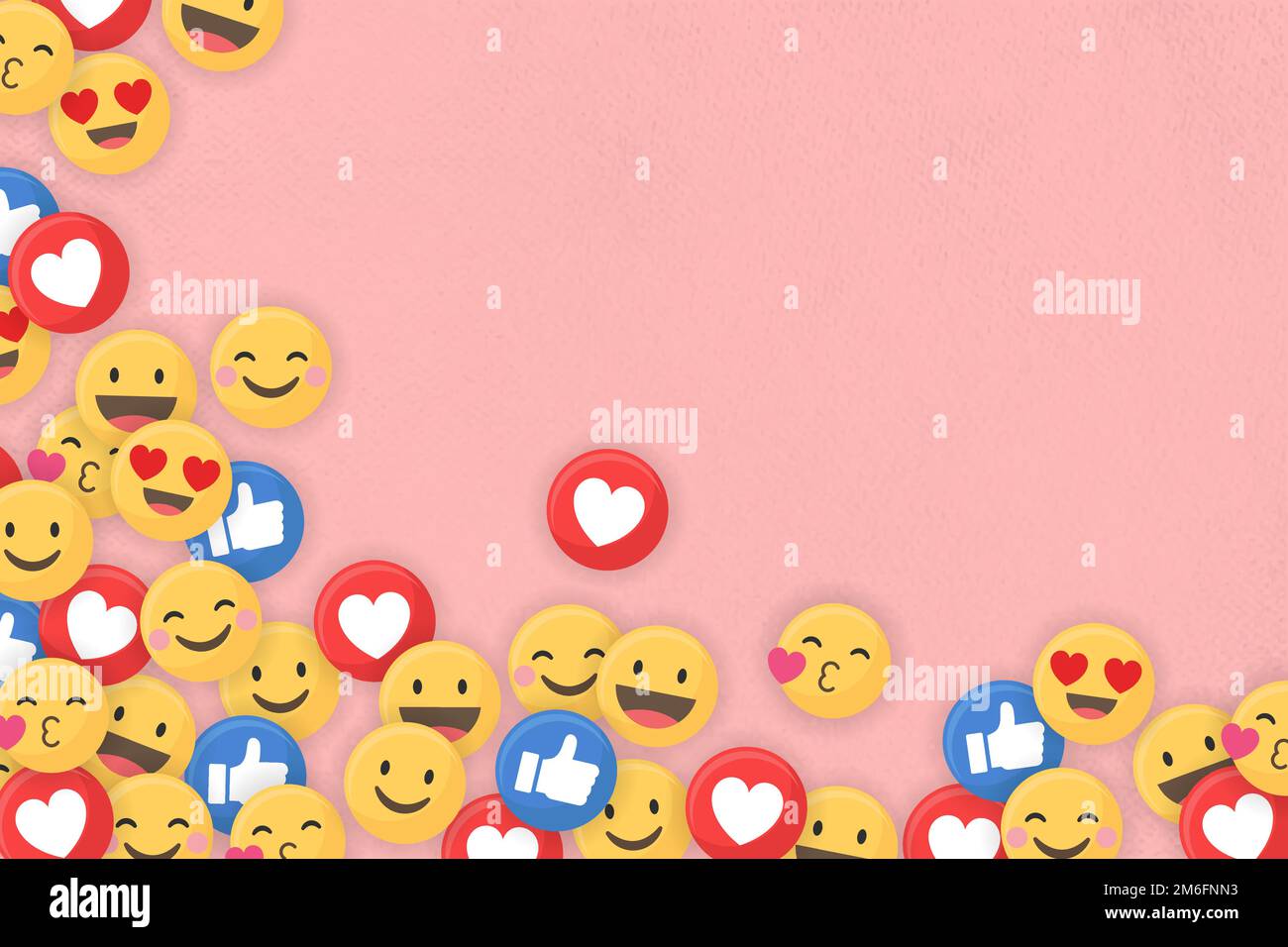 Social media icons themed on a pink background vector Stock Vector ...