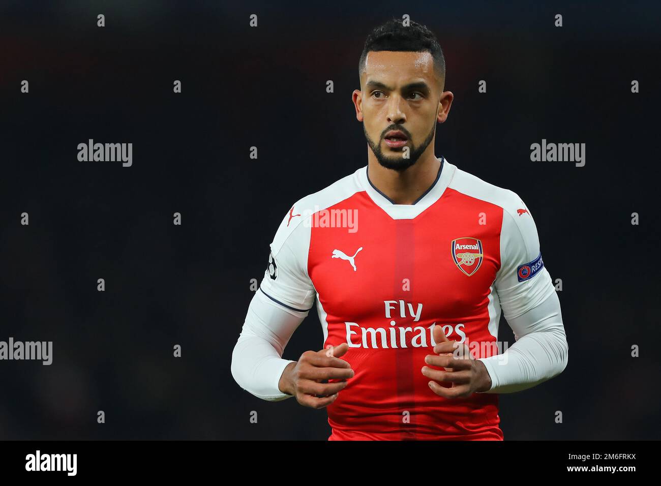 Theo Walcott of Arsenal - Arsenal v Paris Saint-Germain, UEFA Champions