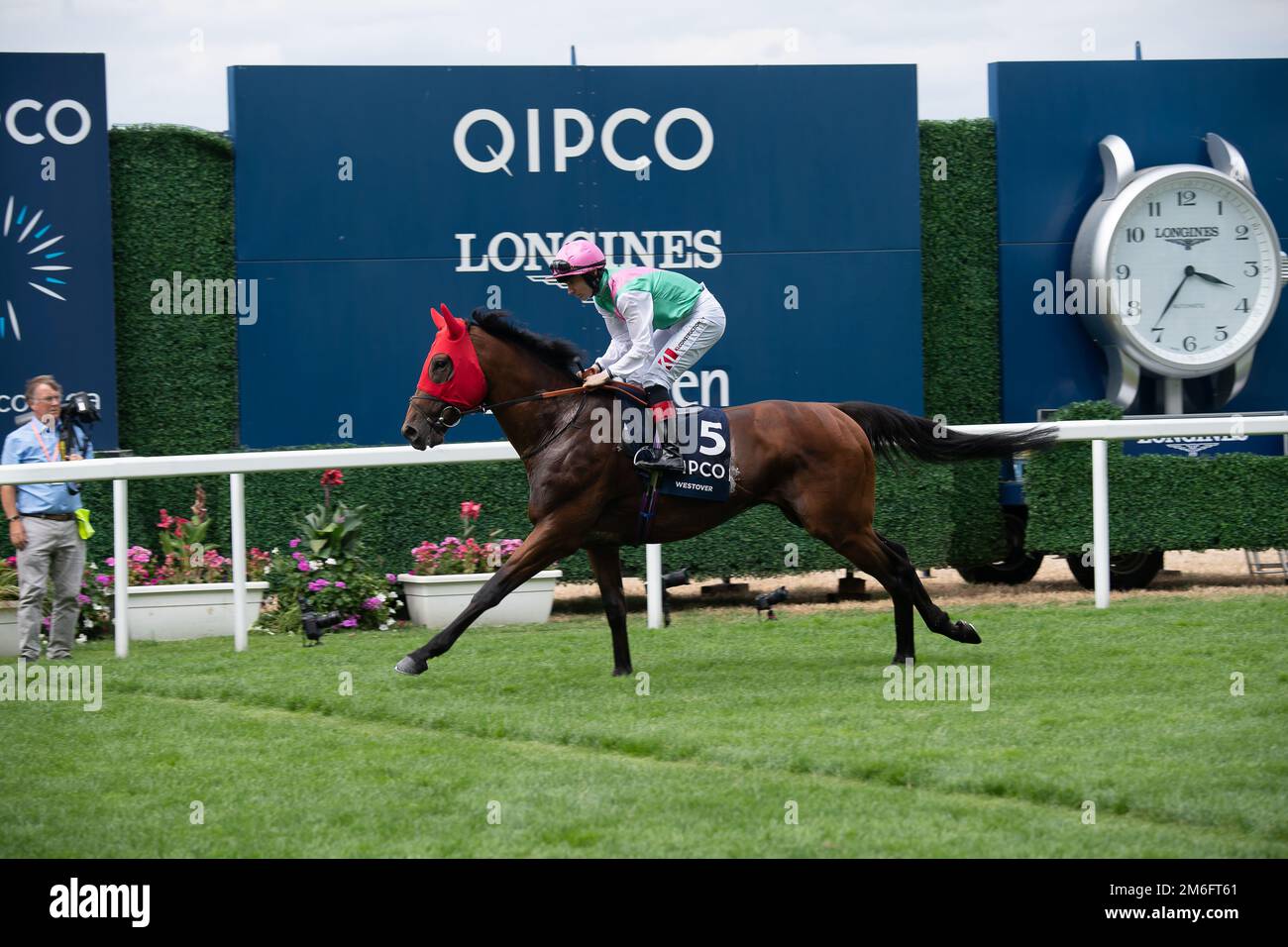 Ascot, Berkshire, UK. 23rd July, 2022. Jockey Colin Keane riding horse