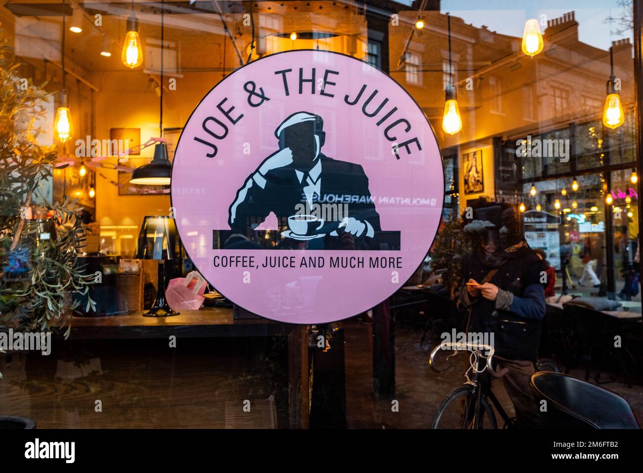 London December 2022 Joe & The Juice British coffee and juice chain