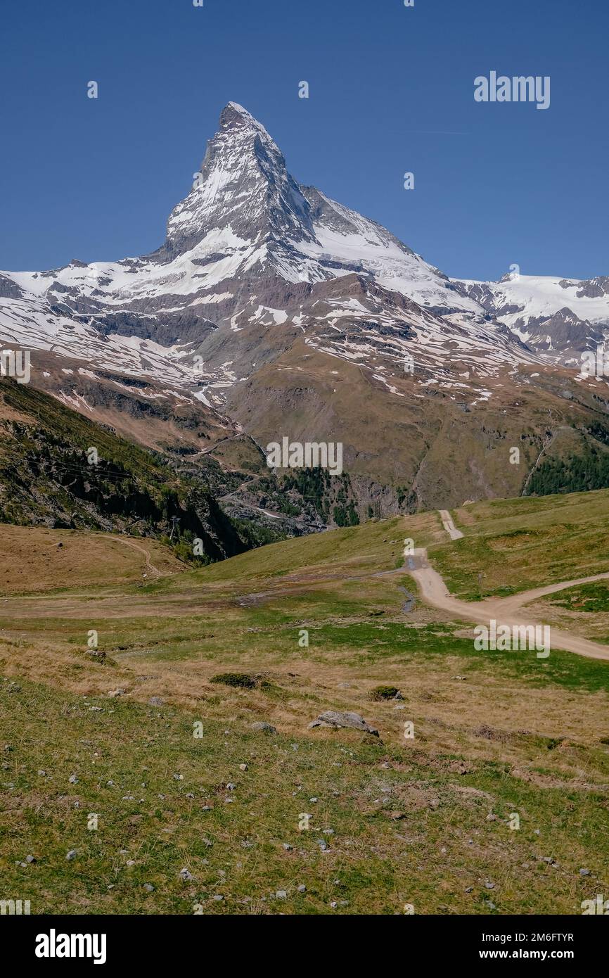 The Mighty and Beautiful Matterhorn Peak, View from Zermatt - The ...