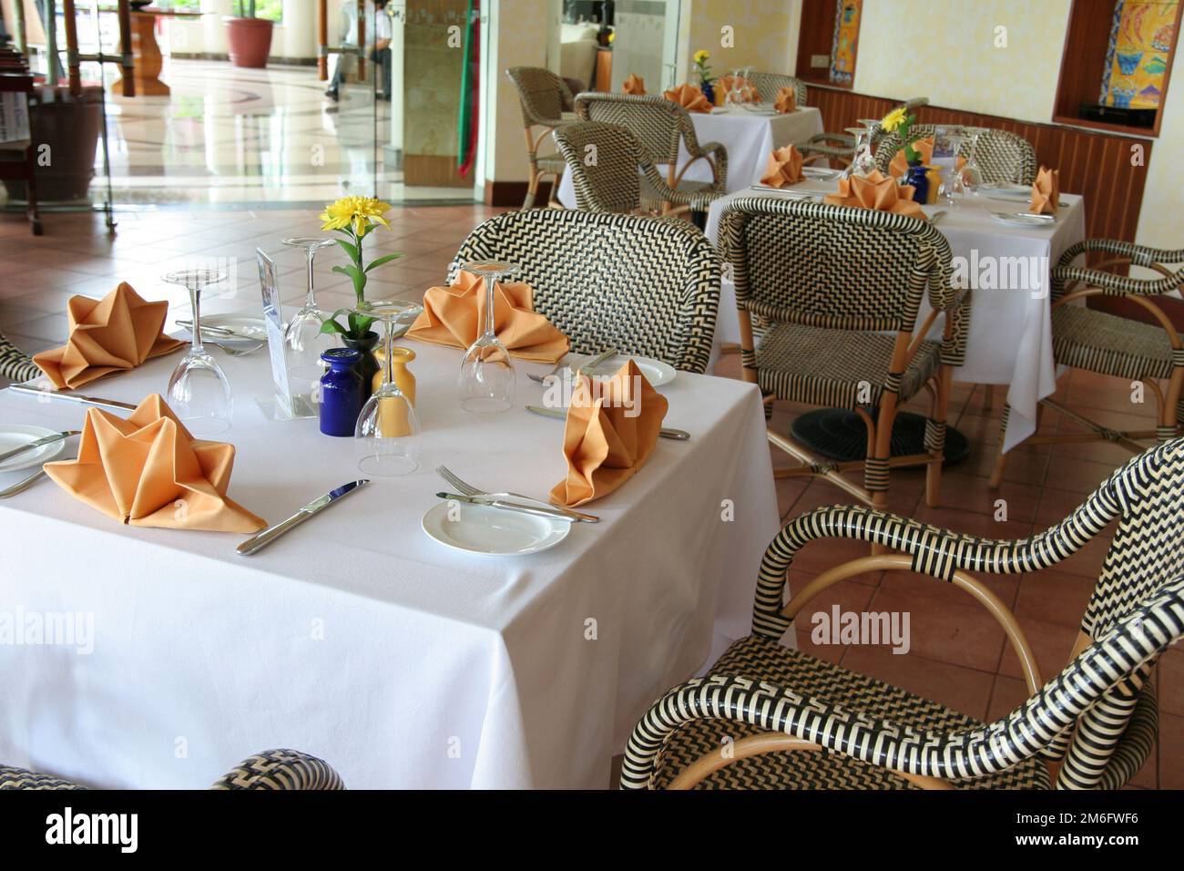 table manner restaurant reserved table, luxury restaurant chair and ...