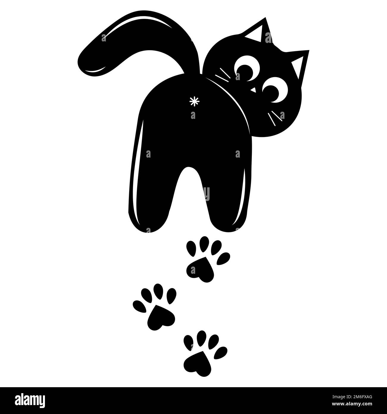 Cat paw print outline