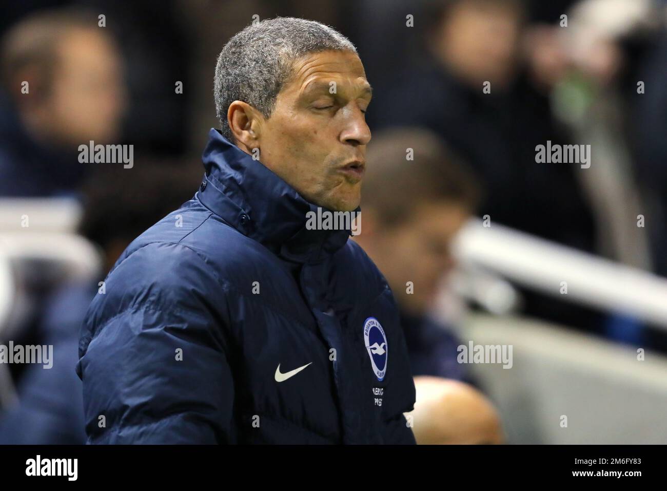 Manager of Brighton & Hove Albion, Chris Hughton - Brighton & Hove Albion v Newcastle United, Sky Bet Championship, American Express Community Stadium, Brighton and Hove - 28th February 2017. Stock Photo