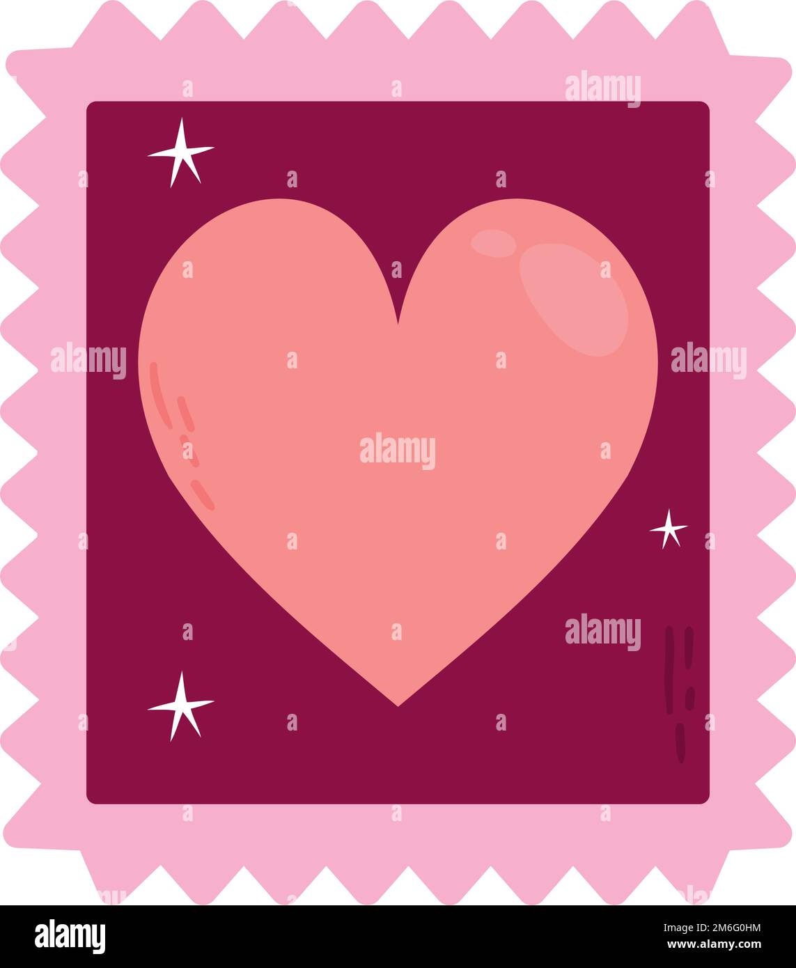 heart mail stamp Stock Vector Image & Art - Alamy