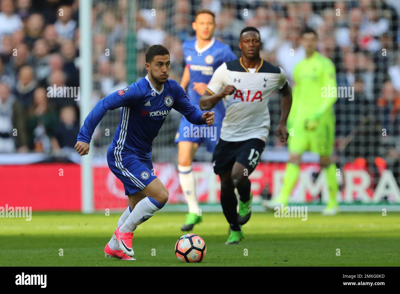Eden Hazard of Chelsea - Chelsea v Tottenham Hotspur, The Emirates FA Cup Semi Final, Wembley Stadium, London - 22nd April 2017. Stock Photo