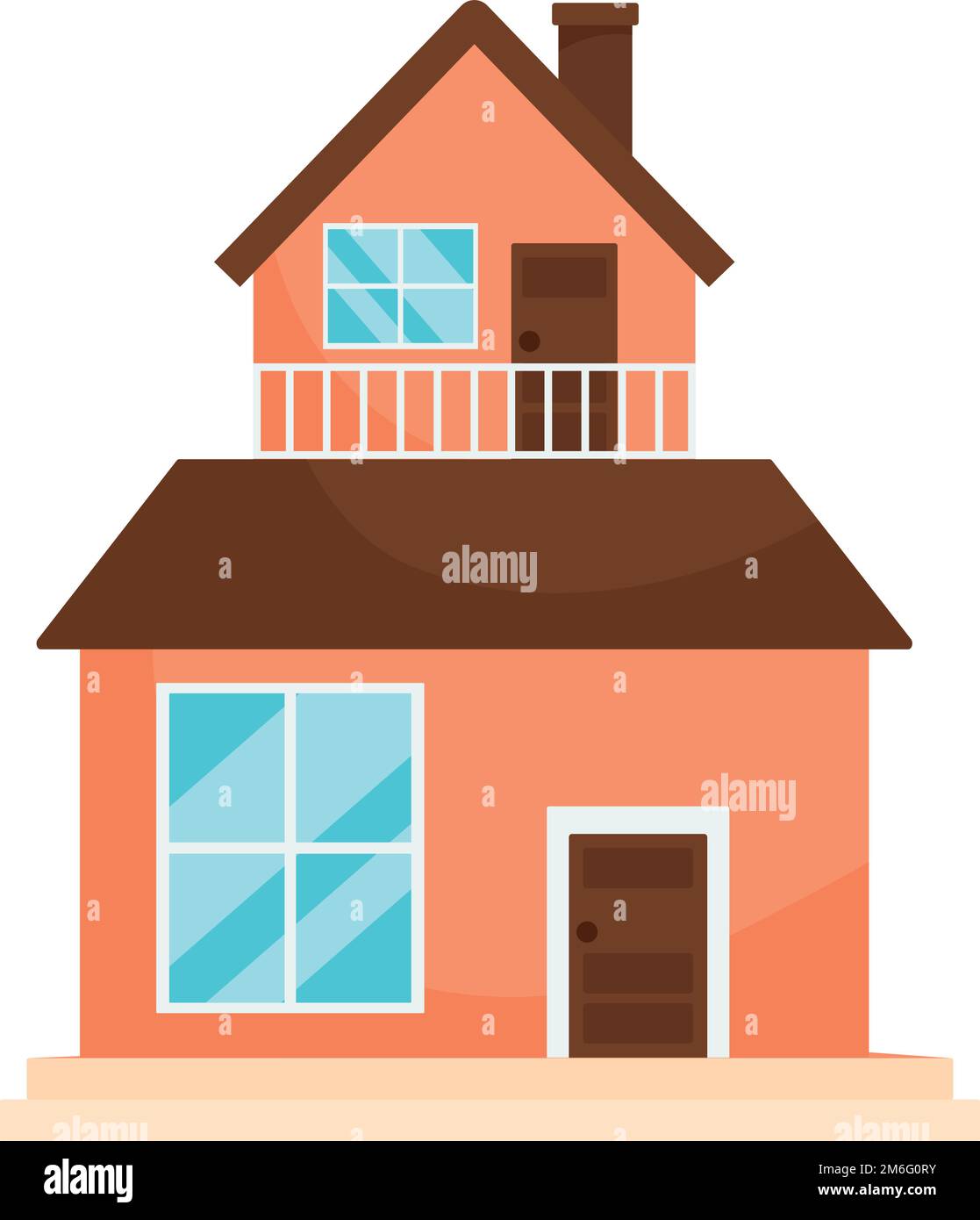 orange house icon Stock Vector Image & Art - Alamy