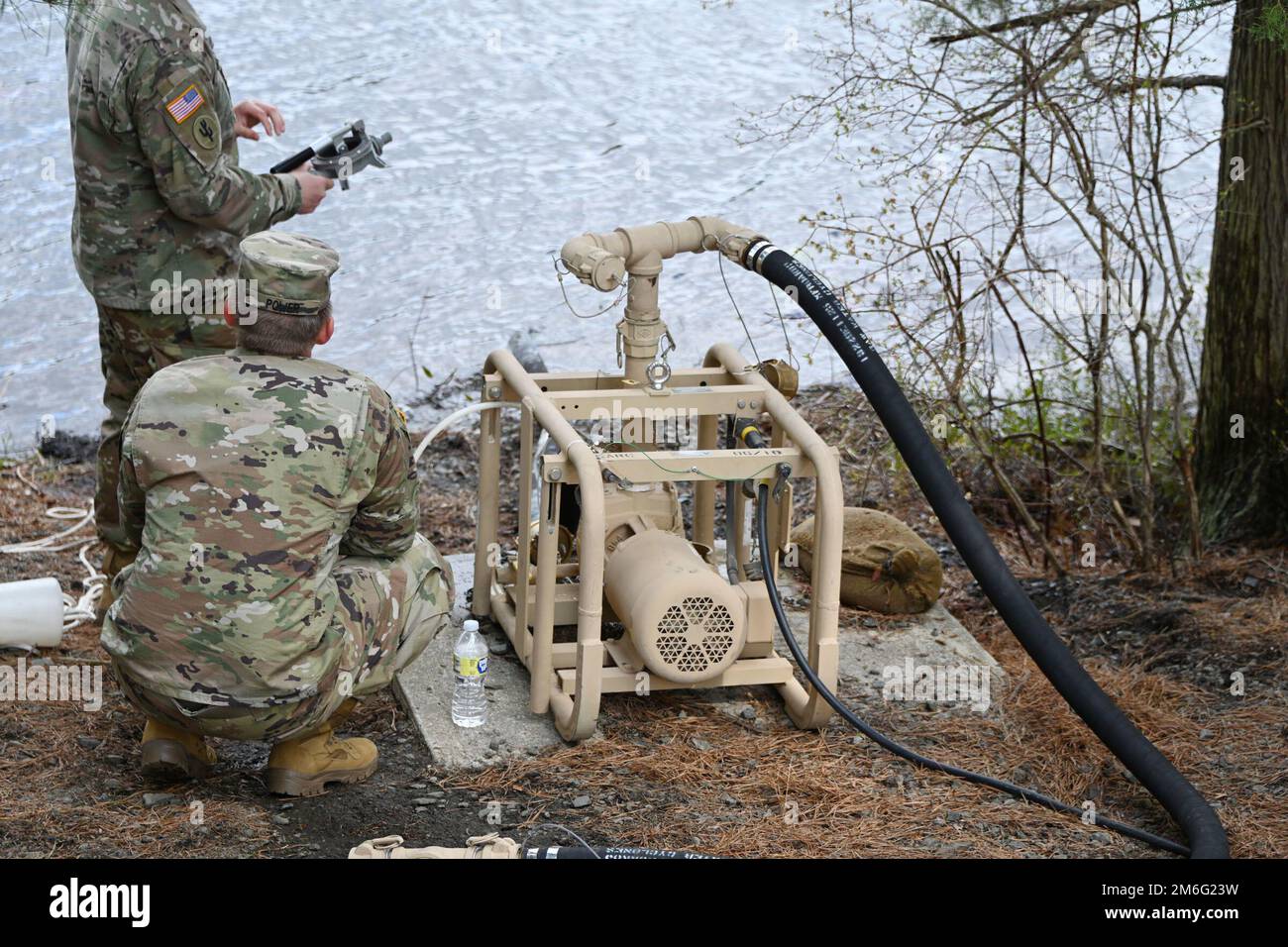 The TTC DIX 80th CMD out of Fort Dix, NJ is shown on Hanover Lake