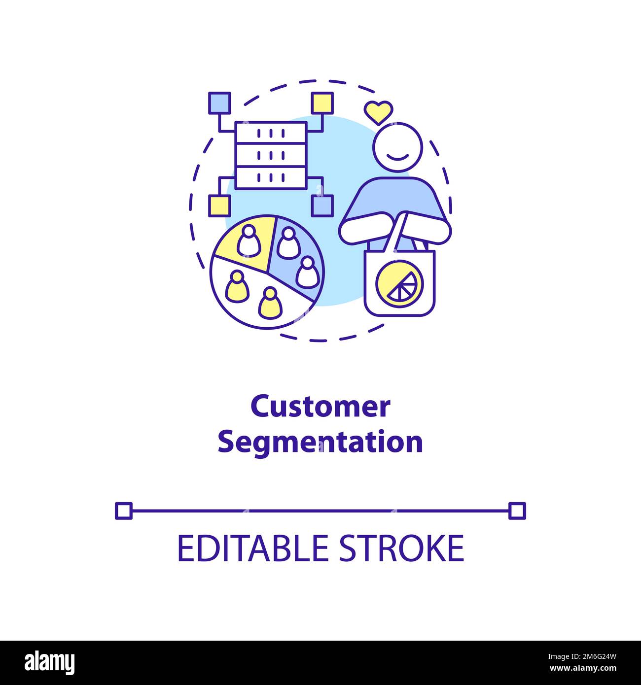 Customer segmentation concept icon Stock Vector Image & Art - Alamy