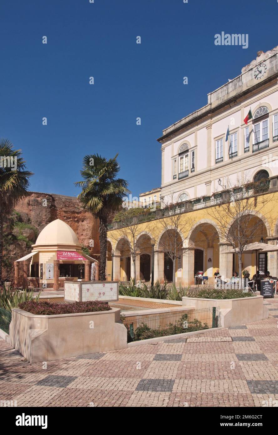 Historic town hall in Silves, Algarve - Portugal Stock Photo