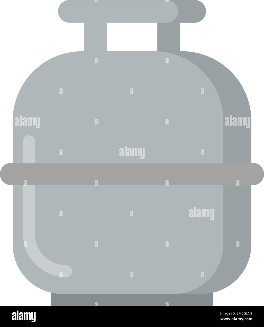 Small propane gas cylinder icon. Gas fuel icon. Editable vector Stock
