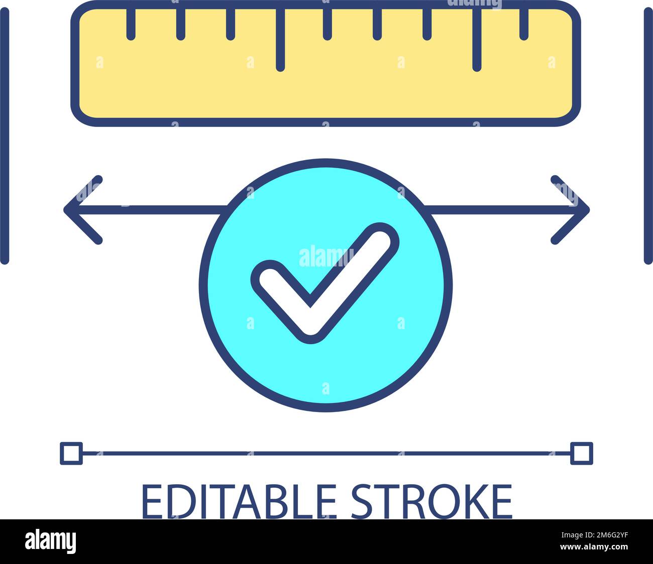 Keep safe distance RGB color icon Stock Vector Image & Art - Alamy