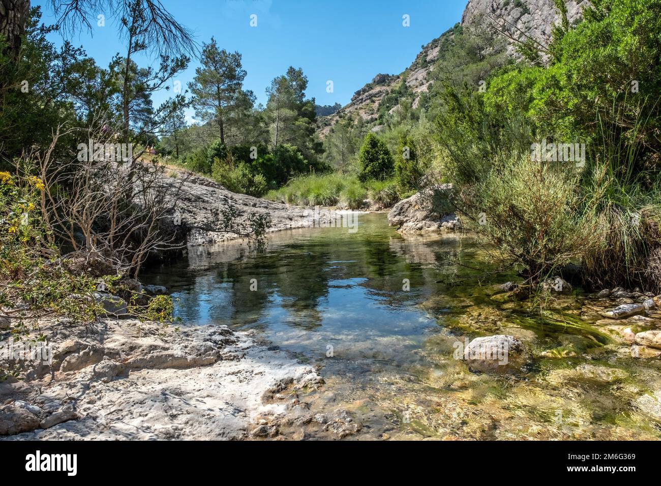 Nature in the mountains of Alicante near Guadalest - Spain Stock Photo