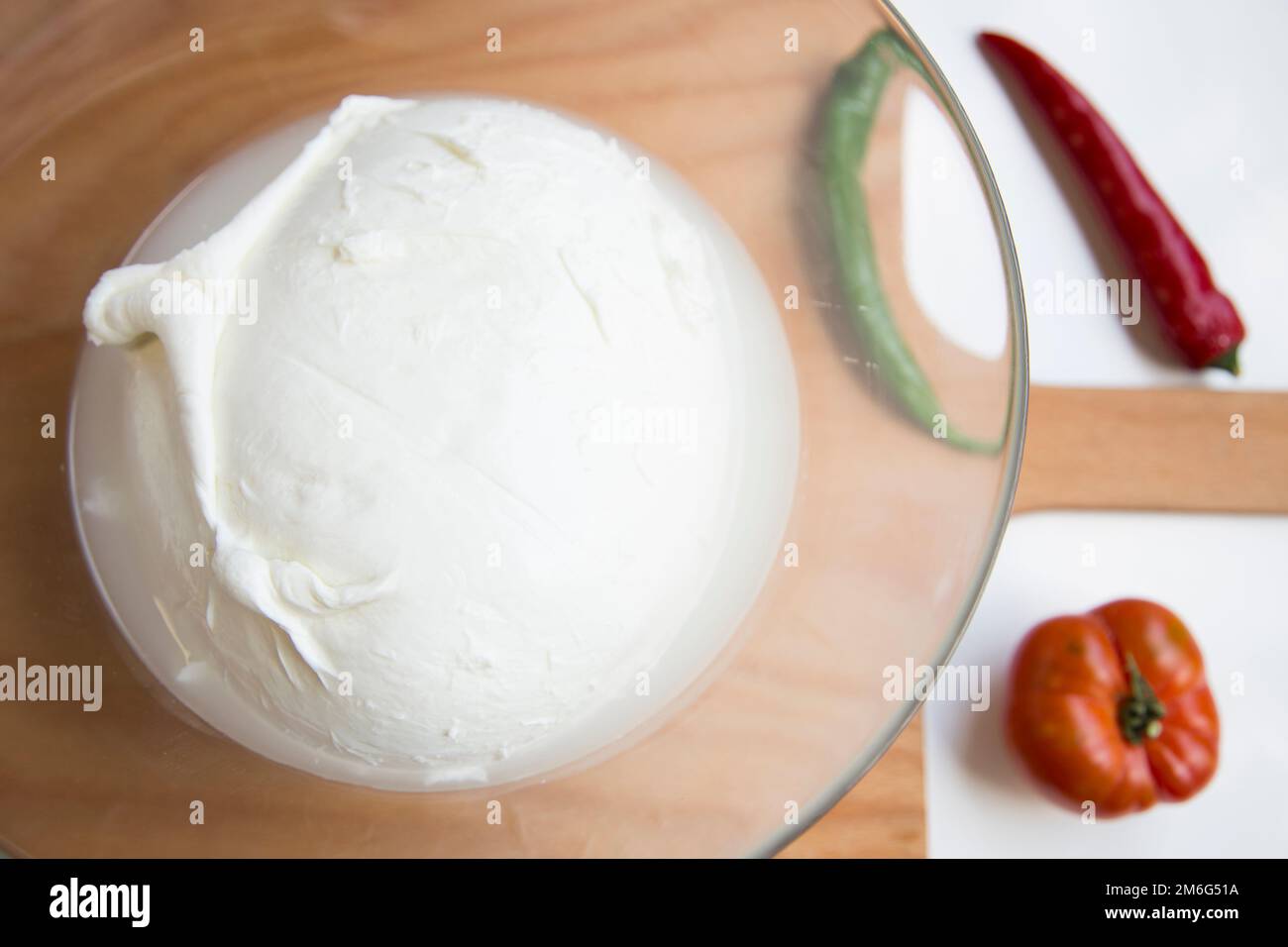 Mozzarella is a southern Italian cheese traditionally made from Italian