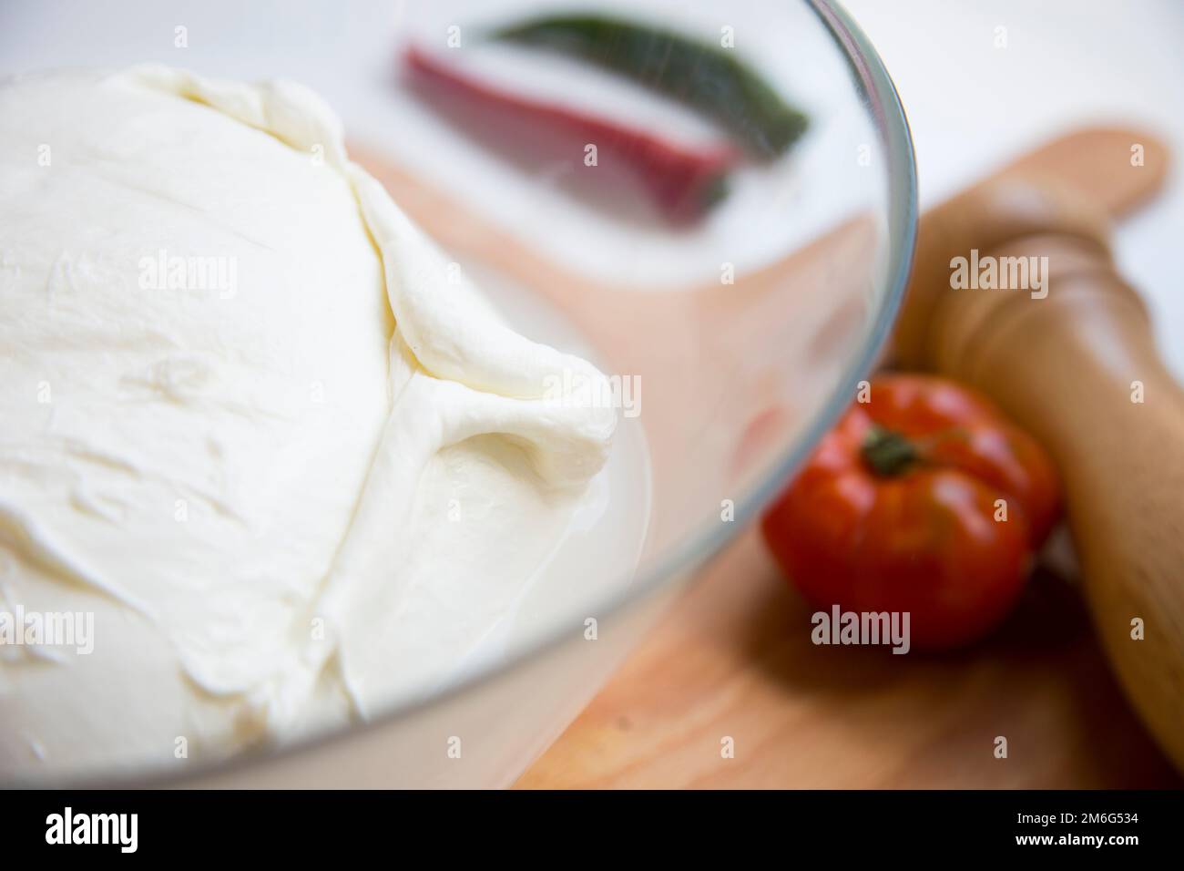Mozzarella is a southern Italian cheese traditionally made from Italian