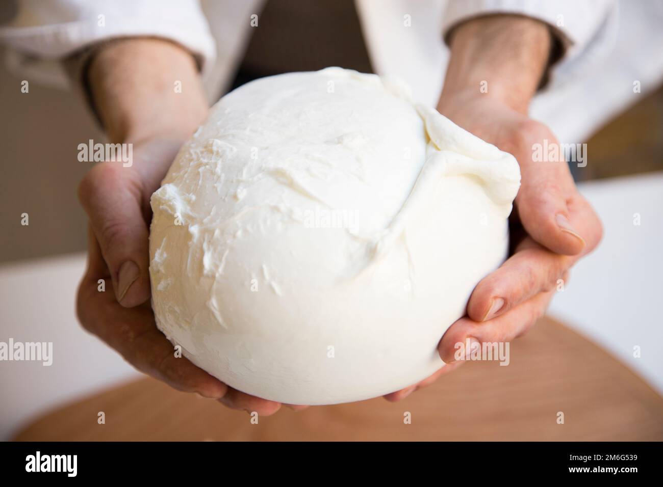 Mozzarella is a southern Italian cheese traditionally made from Italian
