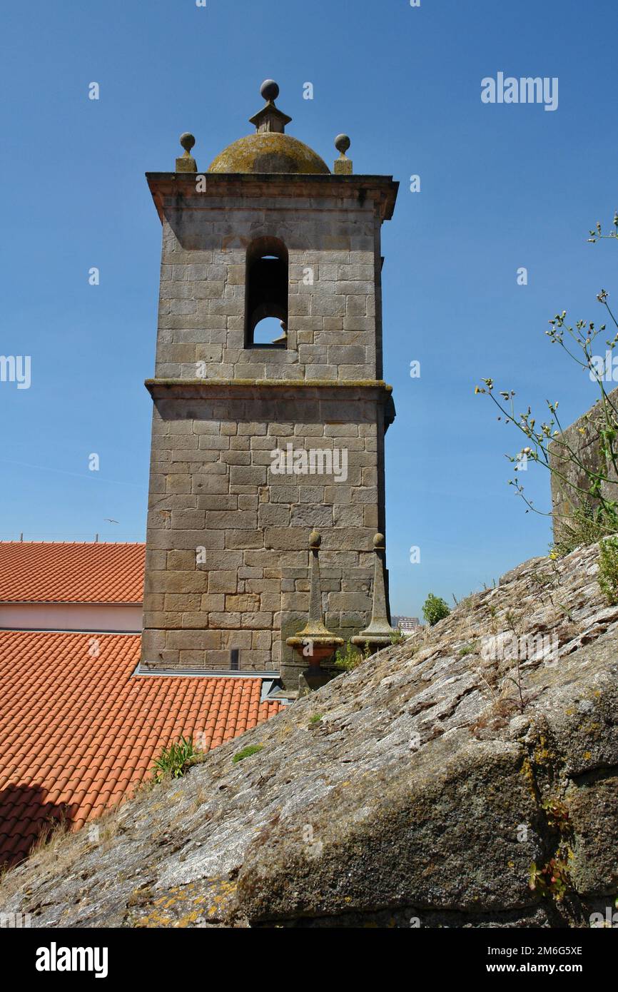 Historic church tower in Porto - Portugal Stock Photo