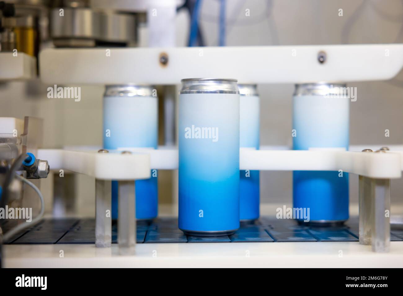 Beverages canned on the modern beer plant equipment Stock Photo Alamy