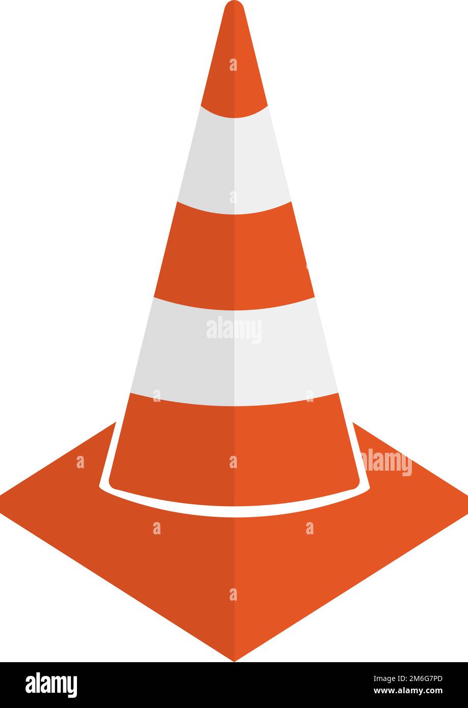 Road cone icon at construction site. Pylon. Road limit. Editable vector. Stock Vector