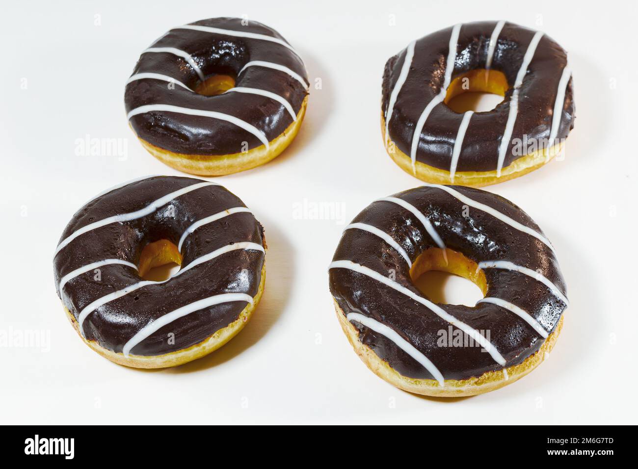 Chocolate Donuts with Sprinkles. Isolated on a White Background Stock ...