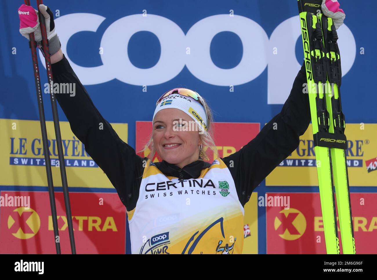 Oberstdorf, Germany. 04th Jan, 2023. Nordic skiing/cross-country skiing World Cup, Tour de Ski, 20 km pursuit, freestyle, women