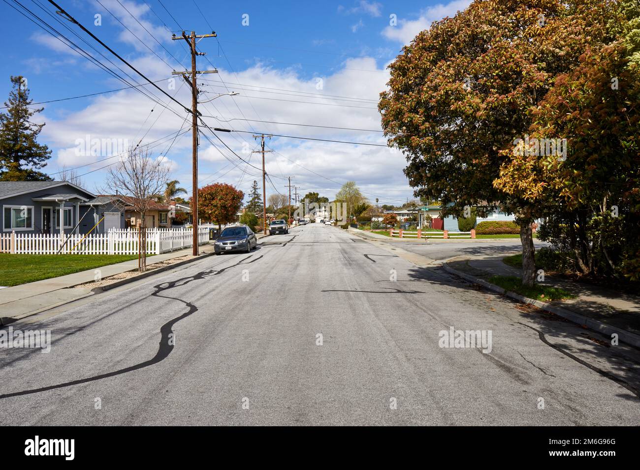 Kirk Avenue, Sunnyvale, California, USA Stock Photo