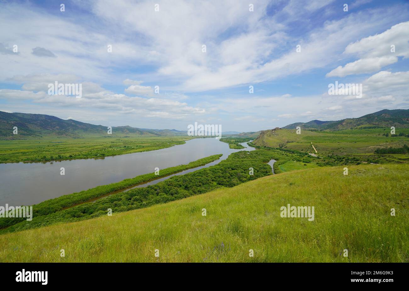 Summer hike in the most beautiful natural places of Buryatia Stock ...