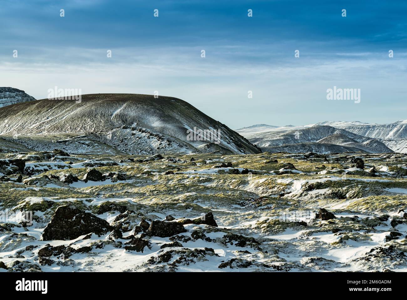 Mountains near Hveragerdi, Iceland Stock Photo