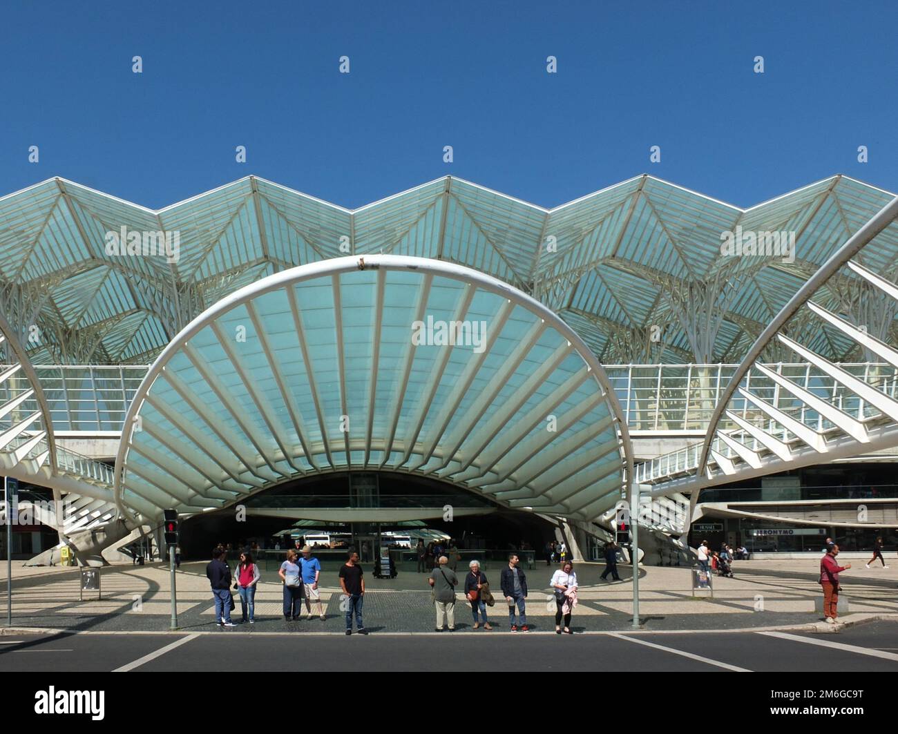 Modern architecture in the Expo City of Lisbon - Portugal Stock Photo