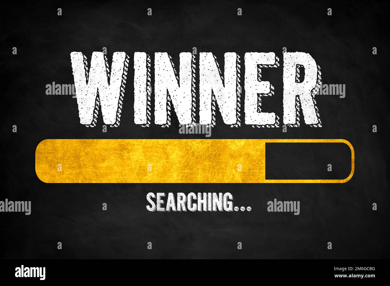 Winner Congratulations searching concept Stock Photo
