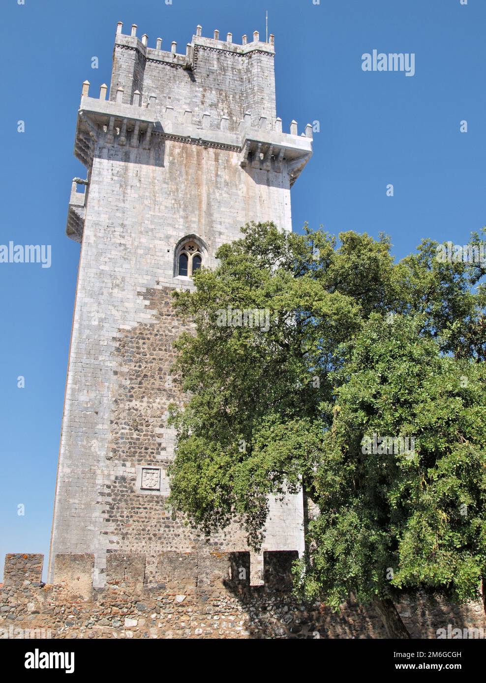 Historic castle tower in Beja, Alentejo - Portugal Stock Photo