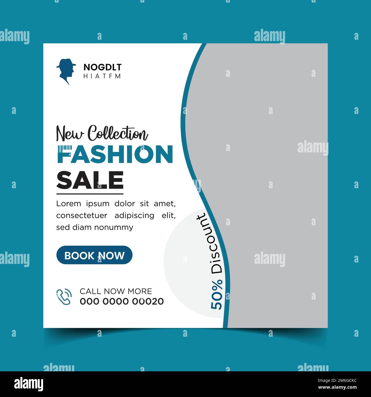 fashion social media post template. Stock Vector