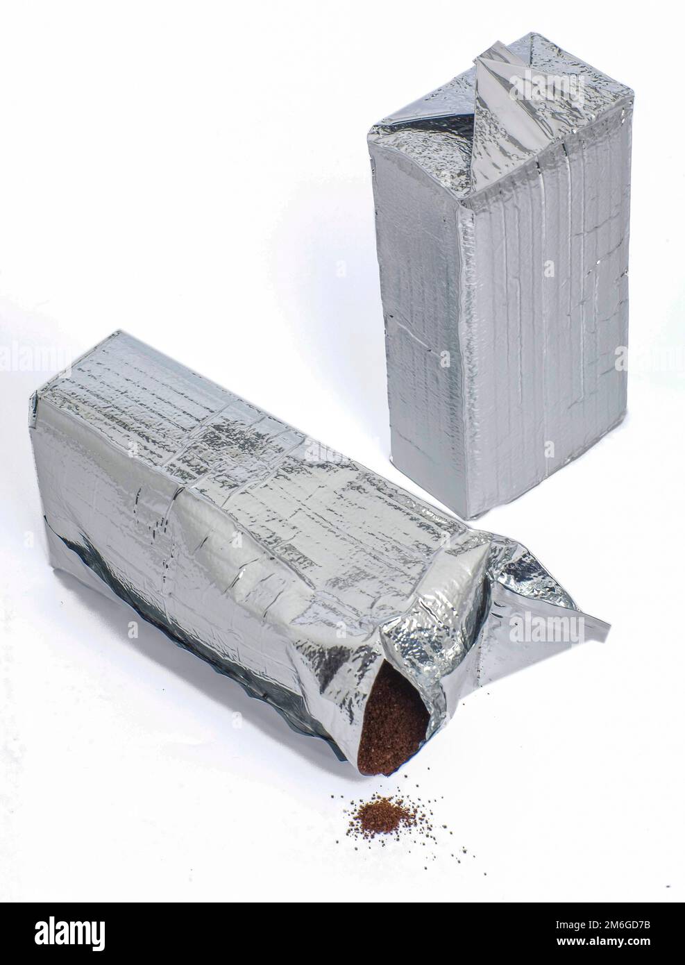 Aluminum foil vacuum sealed coffee bag Stock Photo Alamy