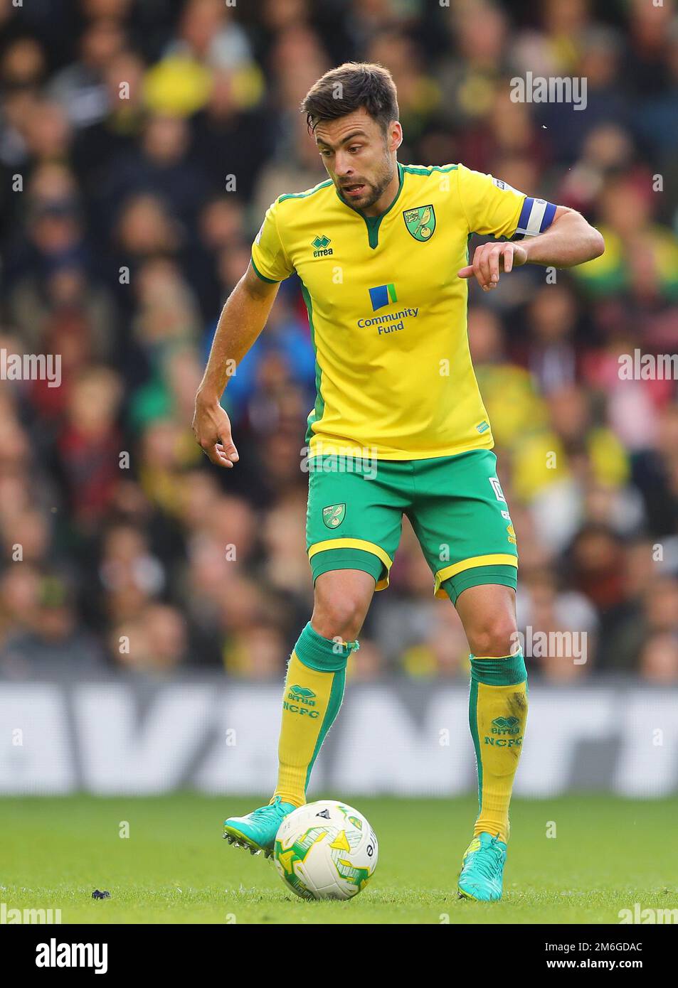 Russell Martin of Norwich City - Norwich City v Preston North End, Sky Bet Championship, Carrow Road, Norwich - 22nd October 2016. Stock Photo