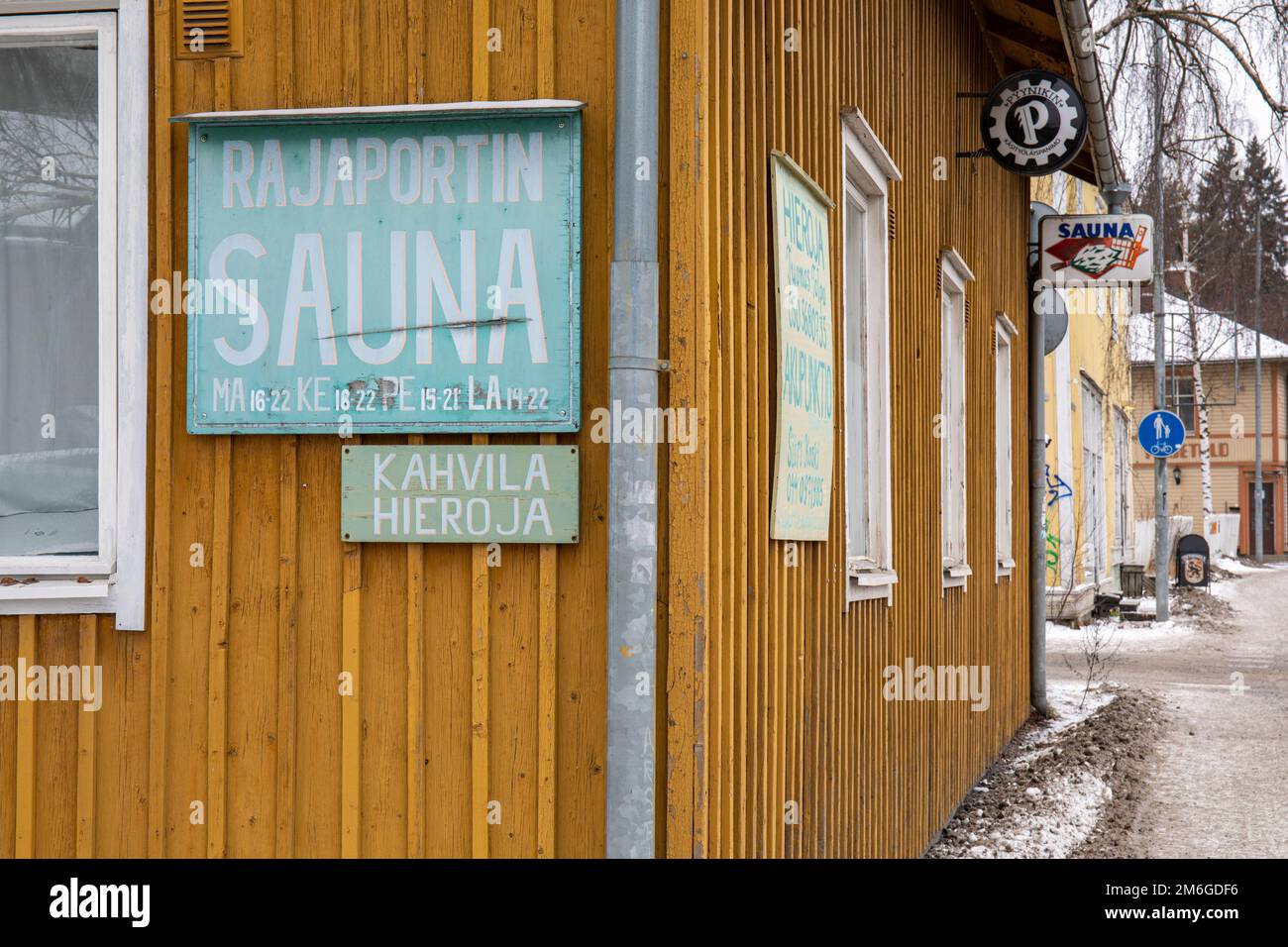 Rajaportin Sauna, the oldest public sauna in Finland, in Pispala
