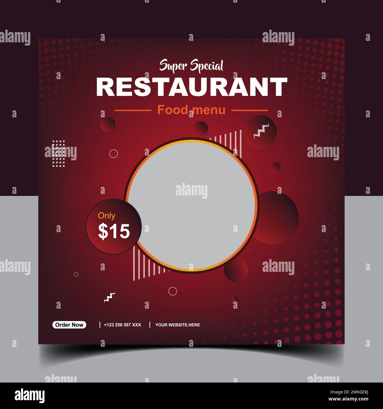 Food Restaurant Menu Social Media Post Template Stock Vector Image junk-food-menu-card-ubicaciondepersonas-cdmx-gob-mx