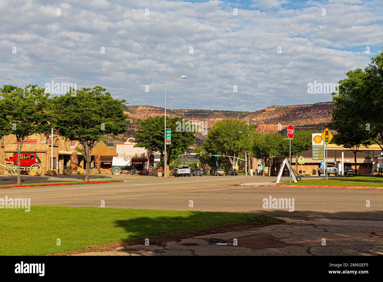 Kanab s a city in and the county seat of Kane County, Utah - ideally situated for visiting Bryce Canyon, Grand Canyon (North Rim) and Zion NP Stock Photo