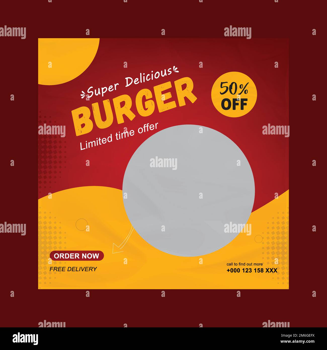 Food Restaurant Menu Social Media Post Template Stock Vector Image food-restaurant-menu-social-media-post-template-stock-vector-image