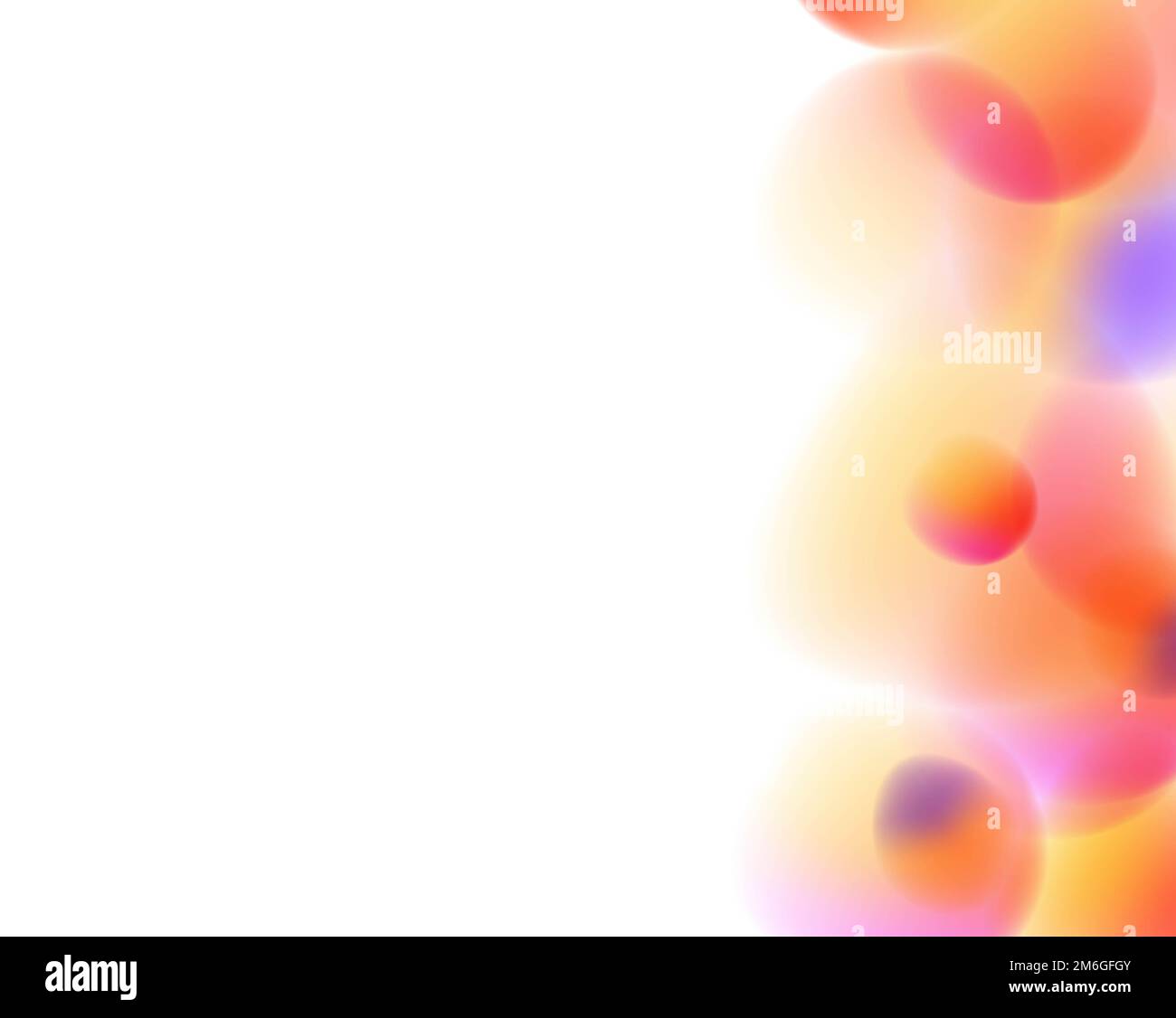 Bright Blurred Ball With White Background Stock Photo