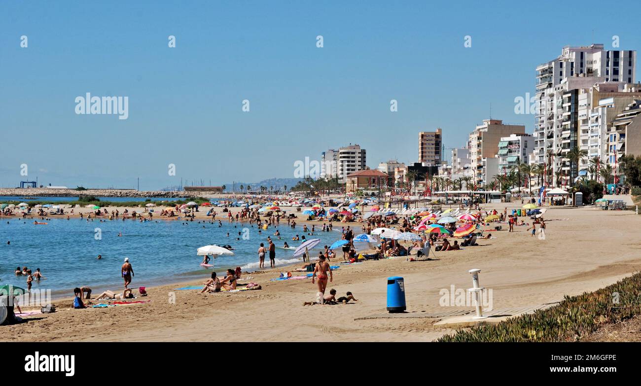 Castellon de la Plana beach - Spain Stock Photo